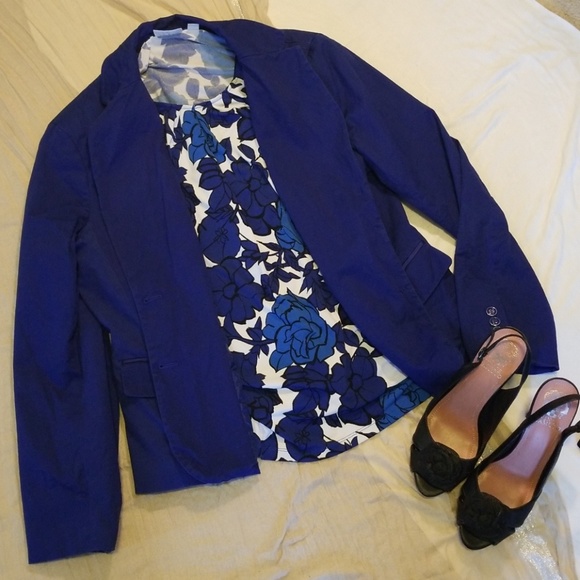 New York & Company Jackets & Blazers - 7th Ave Suiting Collection Blue Blazer Size 16